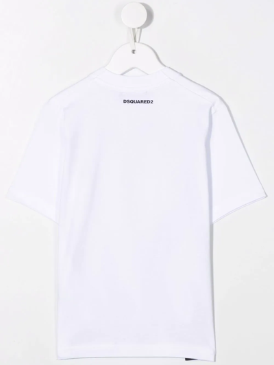 Shop Dsquared2 Oversize-logo Cotton T-shirt In White