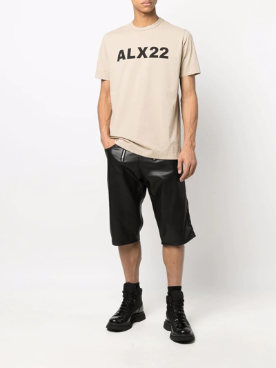 Shop Alyx Logo-print T-shirt In Neutrals