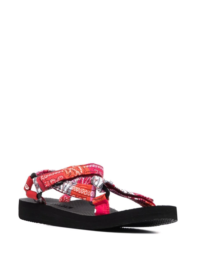 Shop Arizona Love Trekky Quilt Sandals In Red