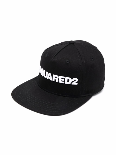 Shop Dsquared2 Logo-embroidered Cap In Black