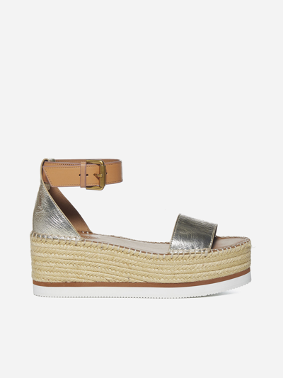 Shop See By Chloé Glyn Leather Espadrilles