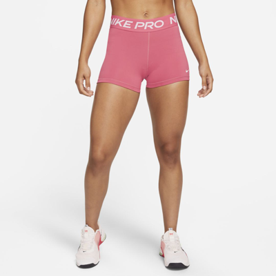 Shop Nike Pro Women's 3" Shorts In Gypsy Rose,white
