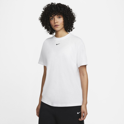 Shop Nike Women's  Sportswear Essentials T-shirt In White