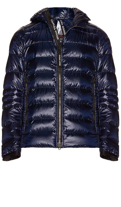 Canada Goose Crofton Down Recycled Nylon Jacket In Navy