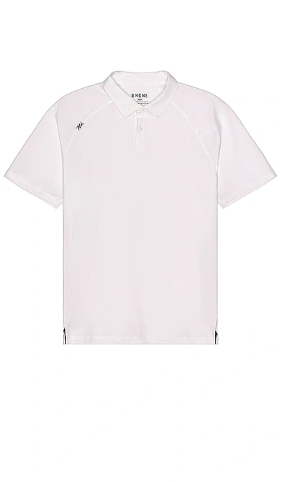 Shop Rhone Delta Pique Polo In White