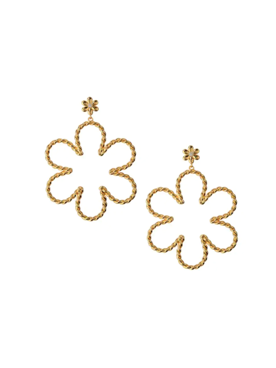 Shop Luv Aj Women's Daisy 14k Gold-plated & Cubic Zirconia Rope Earrings