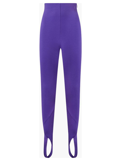 Shop Attico Jamie Long Stirrup Pant In Purple