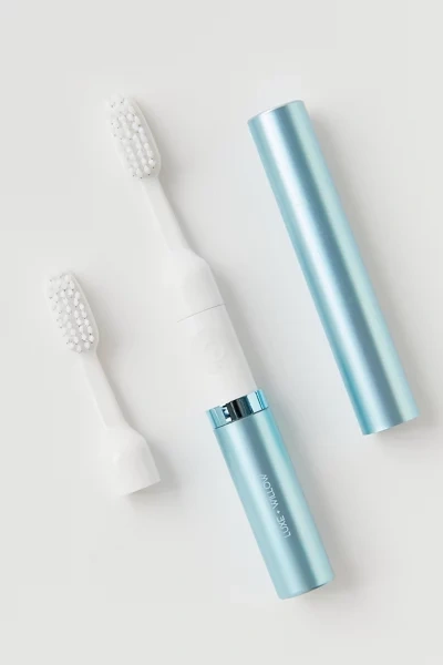 Shop Luxe + Willow Bio Clean Lite Travel Toothbrush Set In Blue