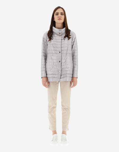 Herno Reversible A-shape In Nylon Ultralight In Chantilly