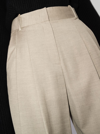 The Frankie Shop Gelso High-rise Tailored Trousers In Neutrals