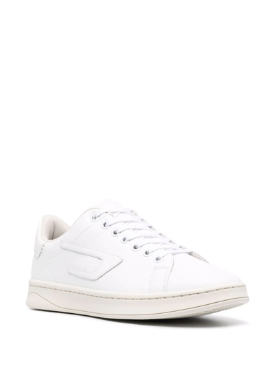 Diesel Debossed-logo Low Top Sneakers In White