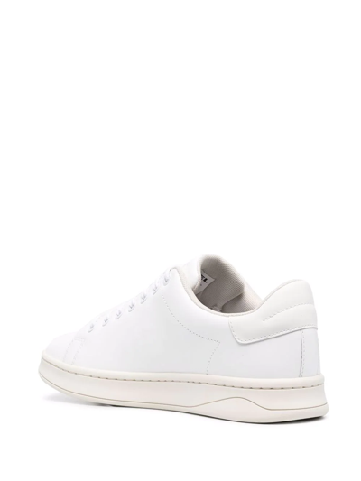 Diesel Debossed-logo Low Top Sneakers In White
