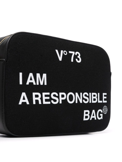 Shop V-73 Responsability Shoulder Bag In Black