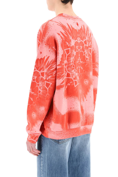 Shop Marcelo Burlon County Of Milan Kaleidoscope Wings Sweatshirt In Red,pink