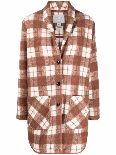 Shop Woolrich Women's Brown Polyester Coat