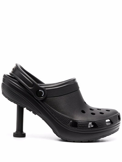 Shop Balenciaga Women's Black Polyurethane Sandals