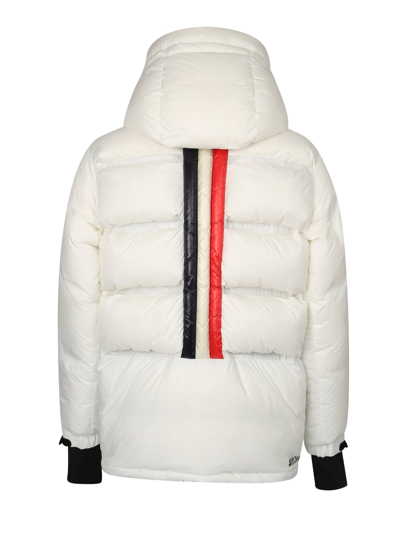 Shop Moncler Grenoble Monteleger White Jacket