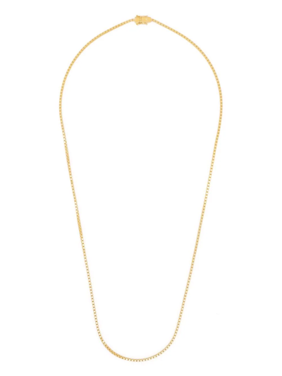 Shop Tom Wood Square Chain Necklace In Gold