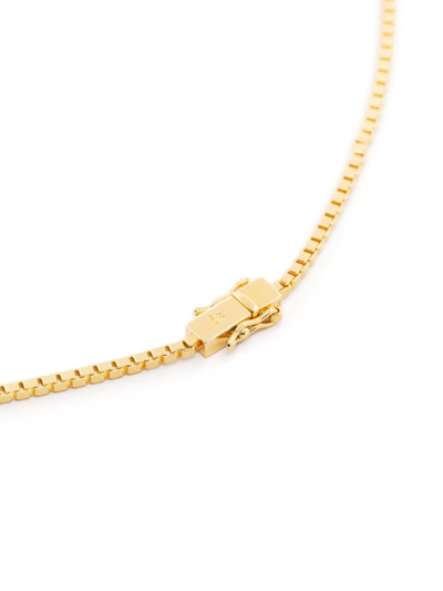 Shop Tom Wood Square Chain Necklace In Gold