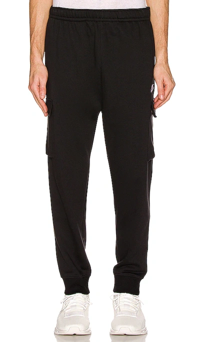 Shop Nike Nsw Club Cargo Pant In Black & White