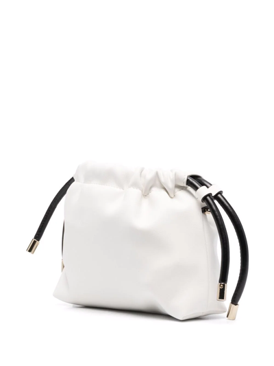 Shop N°21 Logo-plaque Leather Crossbody Bag In Weiss
