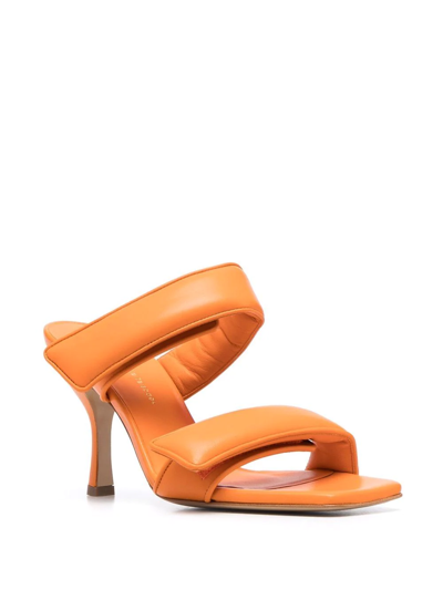 Shop Gia Borghini X Pernille Teisbaek Perni 80mm Sandals In Orange