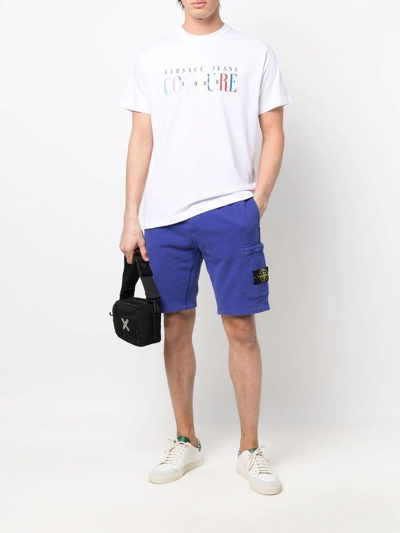 VERSACE JEANS COUTURE LOGO-PRINT COTTON T-SHIRT 