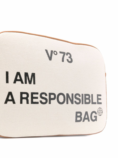 Shop V-73 Responsability Shoulder Bag In Nude