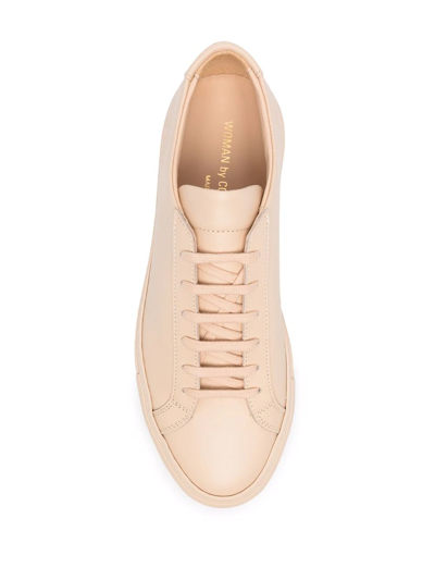 Common Projects Original Achilles Leather Sneakers In Nude