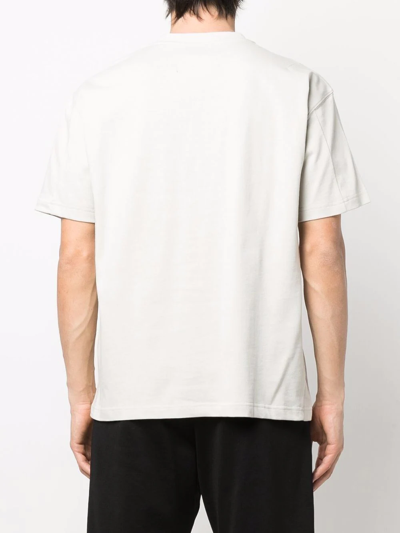 Shop A-cold-wall* Logo Crew-neck T-shirt In Nude