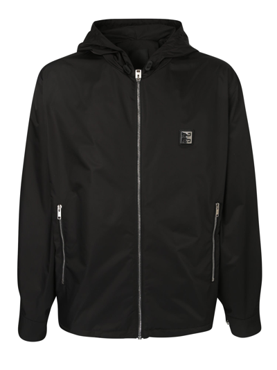 Shop Givenchy Windbreaker 4g Motif In Black