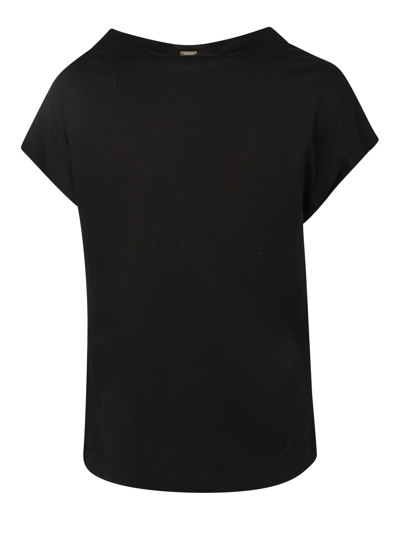 Shop Herno Foulard T-shirt In Black