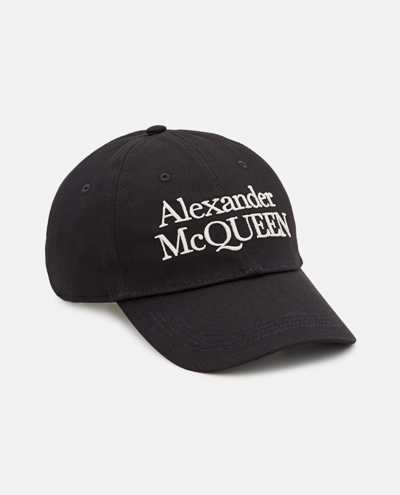 Shop Alexander Mcqueen Mcqueen Baseball Hat In Black