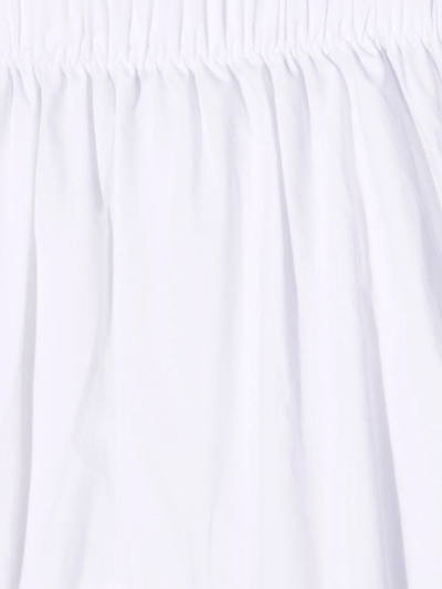 Shop Mm6 Maison Margiela Ruffled Colour-block Skirt In White
