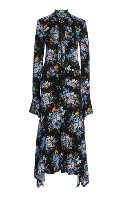 Shop Paco Rabanne Women's Printed Jersey Maxi Dress In Floral