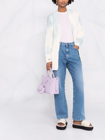 Golden Goose Tie-dyed Knitted Cardigan In Nude
