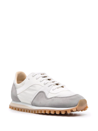 Shop Spalwart Panelled Lace-up Sneakers In Grau