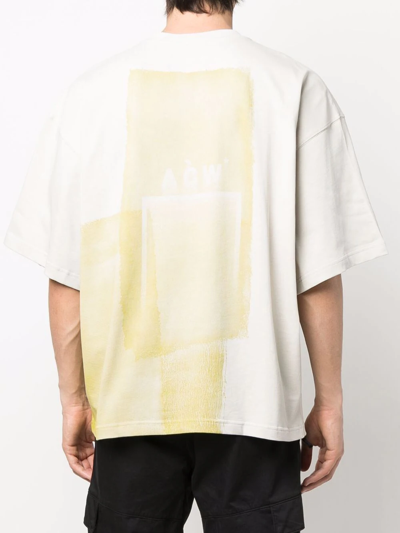 Shop A-cold-wall* Logo Crew-neck T-shirt In Nude