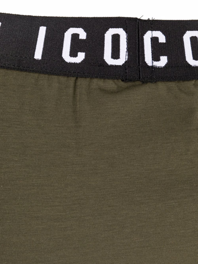 Dsquared2 Logo Waist Boxers In Green