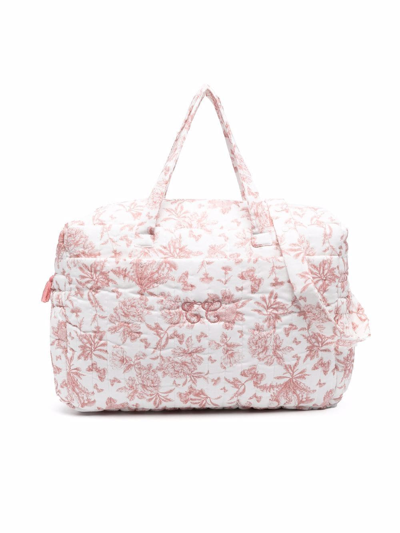 Shop Tartine Et Chocolat Floral-print Changing Bag In White