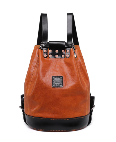 Shop Old Trend Women's Genuine Leather Canna Backpack In Cognac
