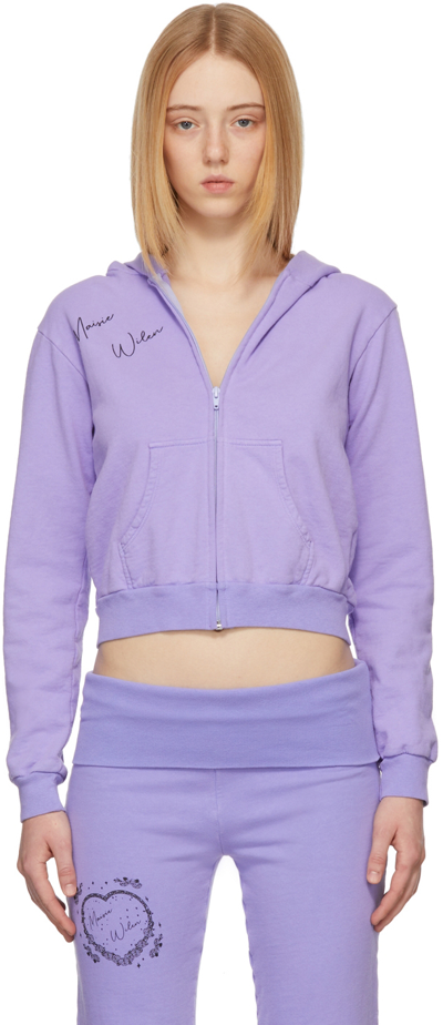 Maisie Wilen Ssense Exclusive Purple Pop Hoodie In Iris