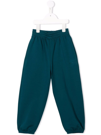 Shop Balenciaga Cotton Elasticated-waist Joggers In Blue