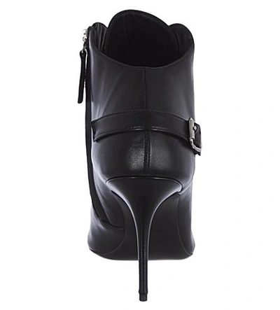 Shop Giuseppe Zanotti Lace Up Heeled Ankle Boots In Black