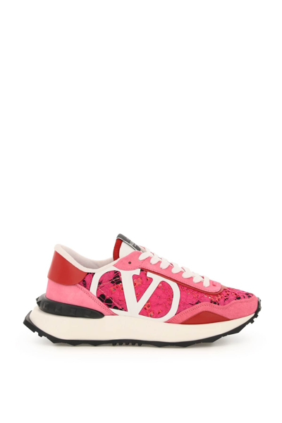 Shop Valentino Garavani Lacerunner Sneakers In Mixed Colours