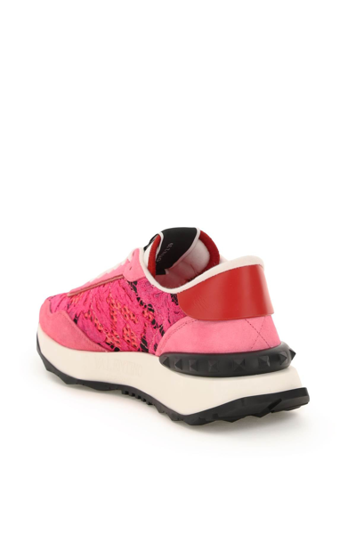 Shop Valentino Garavani Lacerunner Sneakers In Mixed Colours