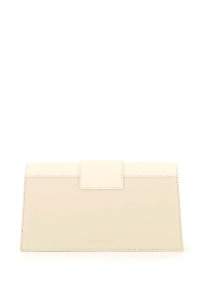 Shop Strathberry Crescent Mini Bag In Vanilla Diamond (beige)