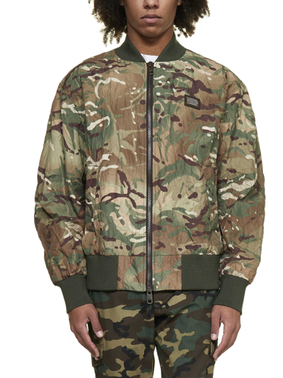 Shop Dolce & Gabbana Jacket In Camouflage