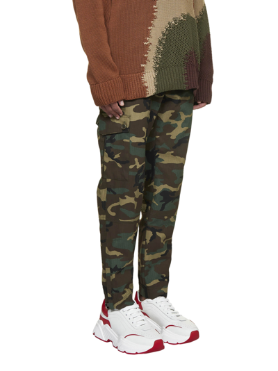 Shop Dolce & Gabbana Pants In Camouflage