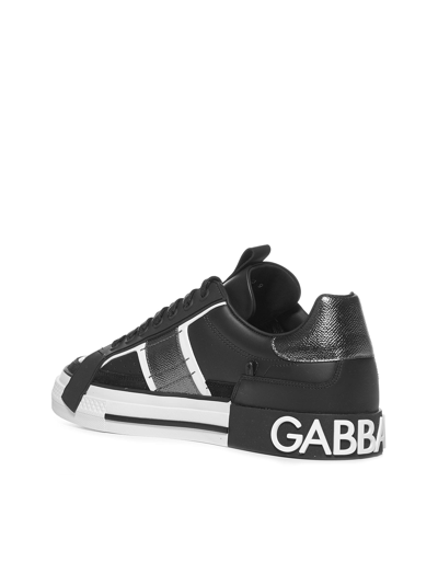 Shop Dolce & Gabbana Sneakers In Nero Argento